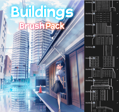 مجموعة فرش بروكرييت | باقة متكاملة لرسم الأنمي