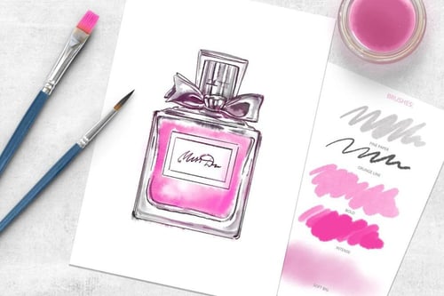 فرش بروكرييت | 50 فرشاة ألوان مائية