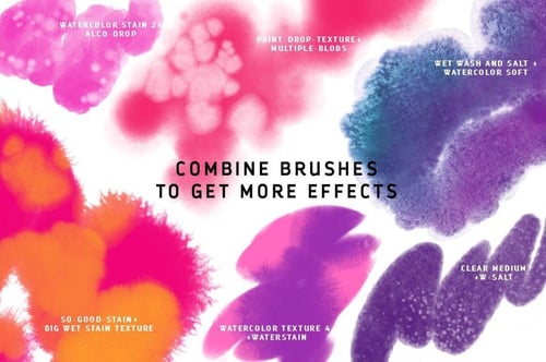 فرش بروكرييت | 50 فرشاة ألوان مائية