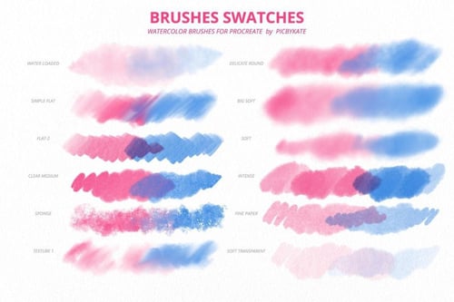 فرش بروكرييت | 50 فرشاة ألوان مائية