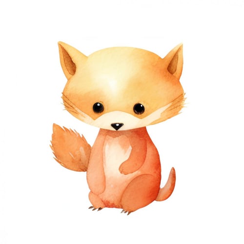 250+ لوحة مائية رائعة لحيوانات صغيرة من السفاري، ص...