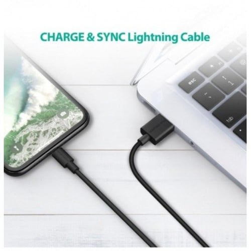 كيبل راف باور يو اس بي الى لاتنيج 1 متر اسود