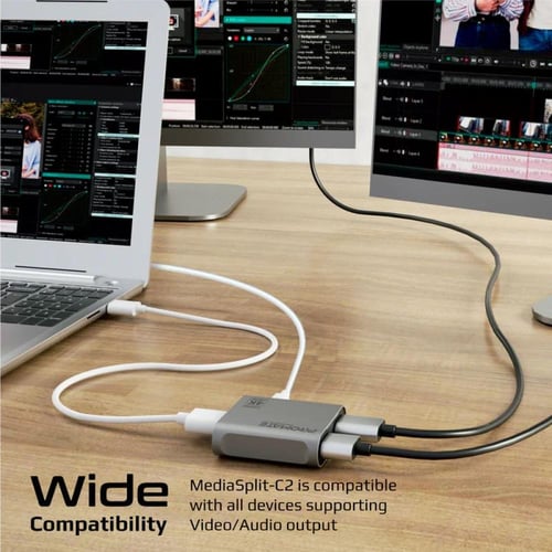 موزع HDMI بدقة 4K 60Hz بمخرج مزدوج