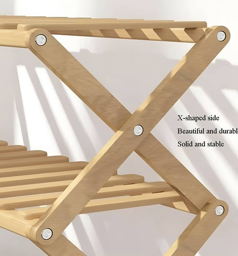 حامل أحذية من الخيزران