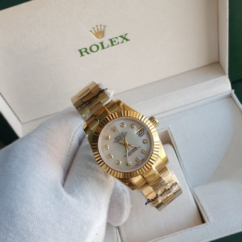 رولكس ديت جست ذهبية بالكامل