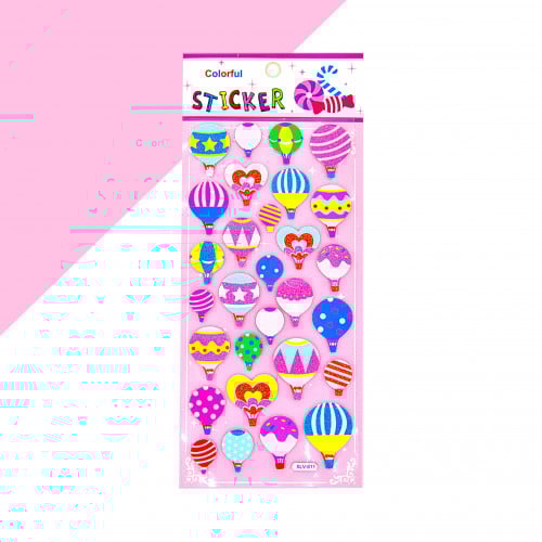 ستكرات بأشكال منطاد لطيفه ومبهجه