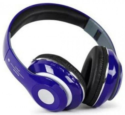 سماعة بلوتوث لاسلكية قابلة للطي موديل STN13 ازرق