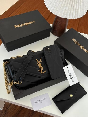 شنطه ماركه سان لوران مع بوك صغير