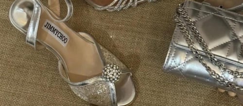 طقم ماركه ديور فضي