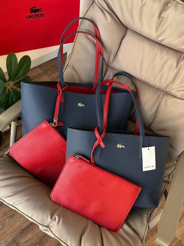 شنطه ماركه لاكوست دبل فيس ماستر