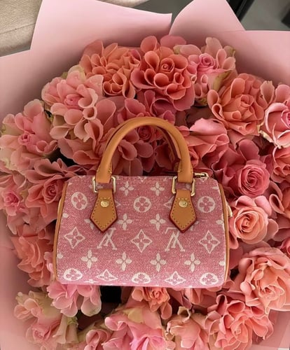 شنطه ماركه لويس فيتون وردي صغير