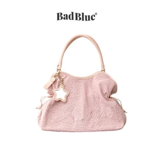 Washed Leopard Dimsum Bag Pink
