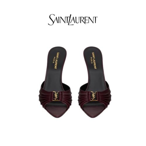 BABYLONE MULES IN SMOOTH LEATHER