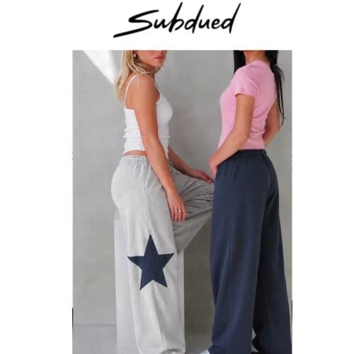 WIDE-LEG JOGGERS WITH STAR