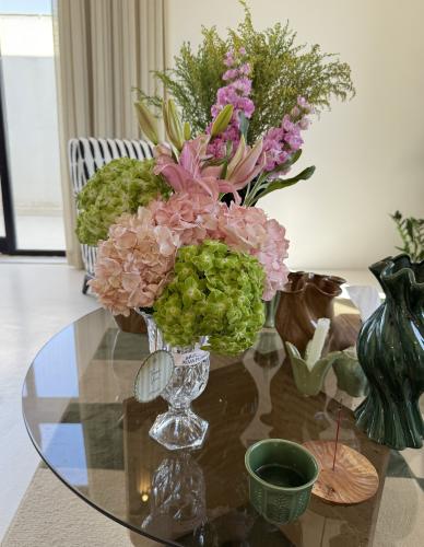 Crystal Glow flower Vase - فازة ورد كريستال قلو