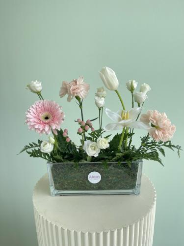 فازة ورد الجربيرا و التوليب