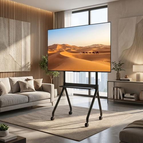 حامل شاشة ديبكو عجل متحرك 360 درجة مقاس 32-80 بوصة
