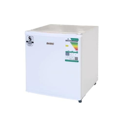 ثلاجة بيسك صغيرة باب واحد فضي موديل BRS-50LKNS