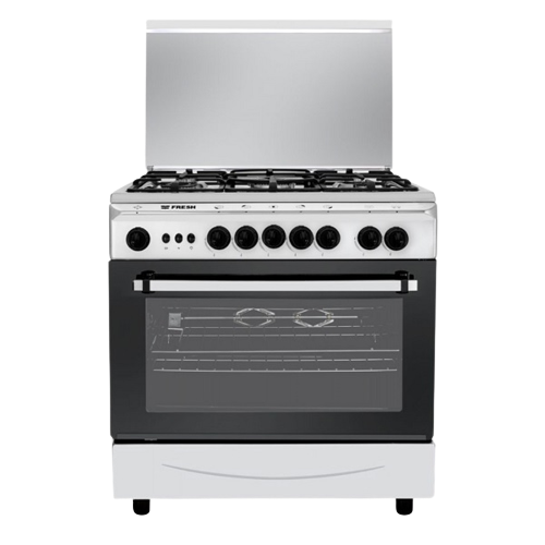 فرن غاز فريش مصري 5 عيون مقاس 60*90 استيل ،مجهز بح...