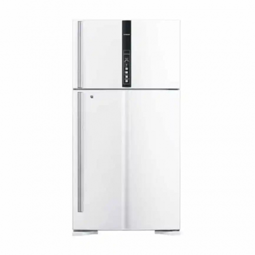 هيتاشي ثلاجة 21.20 قدم، 600 لتر، بابين، أبيض - R-V...