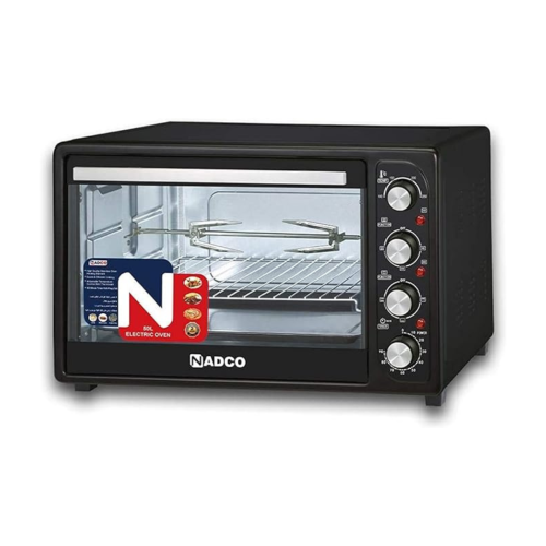 فرن كهربائي مع شواية نادكو سعة 66 لتر اسود NC-66EO...