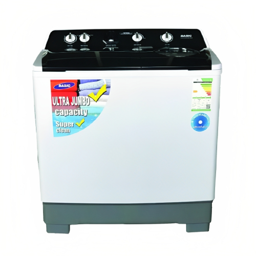غسالة ملابس بيسك بسعة 14 كجم حوضين BW-1600