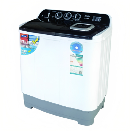 غسالة ملابس بيسك بسعة 6 كجم حوضين BW-TP600KS