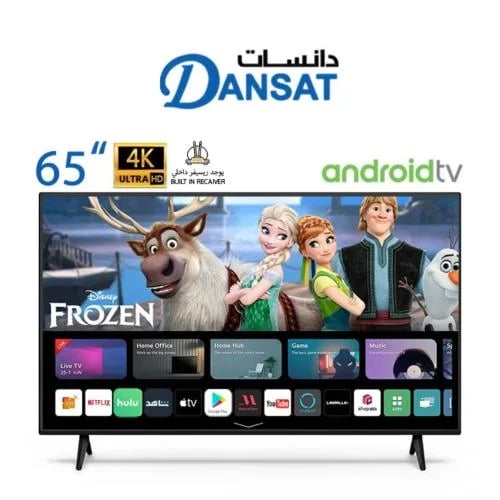 شاشة دان 65 بوصة سمارت فور كي اندرويد 15 موديل DTD...