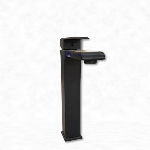 خلاط ديكور مغسلة مربع اسود طويل