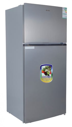 ثلاجة بيسك ببابين ستان لس ستيل بسعة 16.9 قدم مكعب...