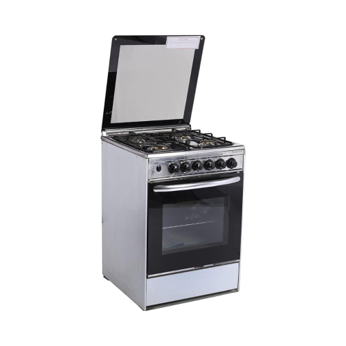 فرن بوتجاز تكنو جاز 55 سم، 4 شعلة، استانليس ستيل –...