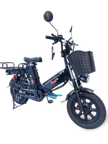 دراجة 60 فولت ابو بطاريتين بمجموع 31 امبير كفر عري...