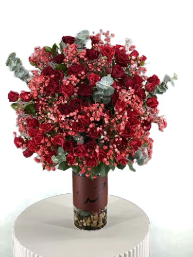 فازة بيبي روز أحمر وجبس فيليا بإسمك