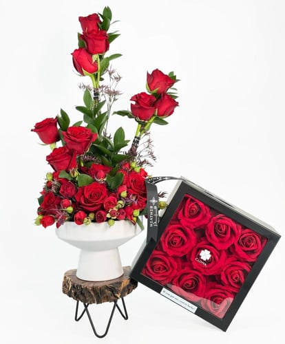 Signature Red Rose | فازة رايدنت روز