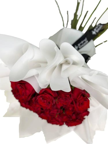 30 جوري أحمر | تغليف أبيض