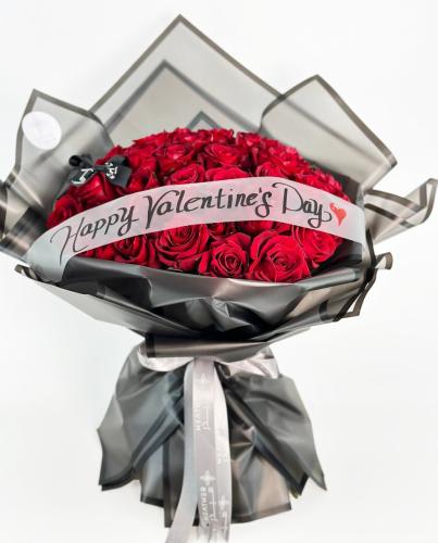 تغليف اسود | 40 جوري أحمر