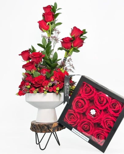 Signature Red Rose | فازة رايدنت روز