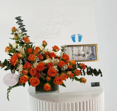 الازرق لحفل استقبال المولود | ازهار