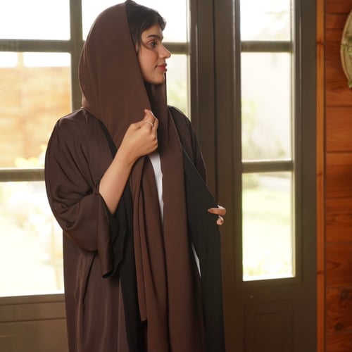 عباية x دبل فيس (بني - آسود )