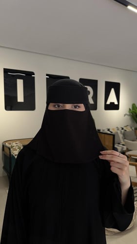 نقاب قصير مطاط واحد مستقيم