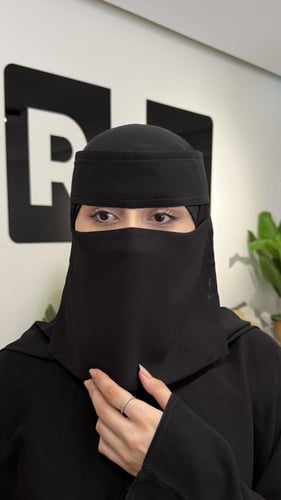 نقاب وسط مطاط واحد مايل