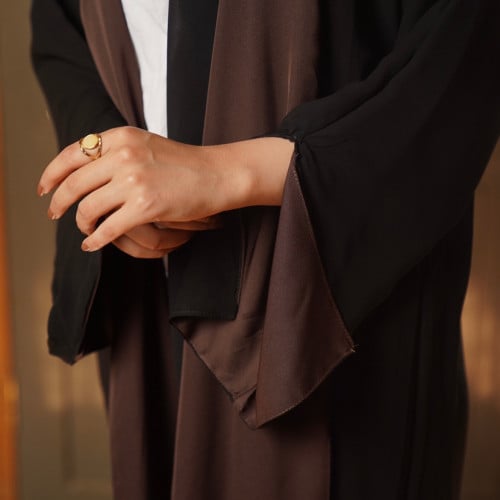 عباية x دبل فيس (بني - آسود )