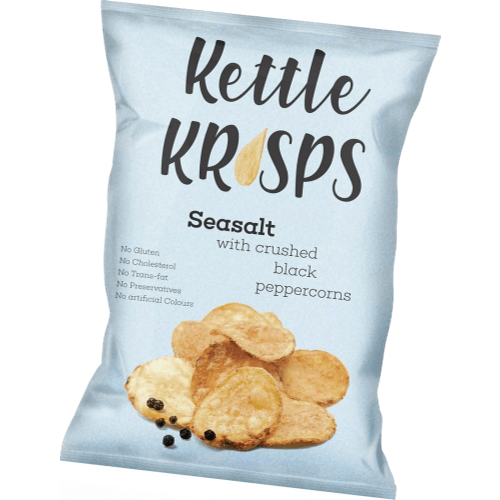 كيتل كريسبس ورقائق ابطاطس بطعم ملح البحر والفلفل ا...