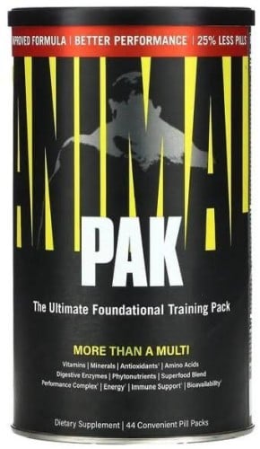 انيمال باك مالتي فيتامين ومحفز ٤٤ كيس