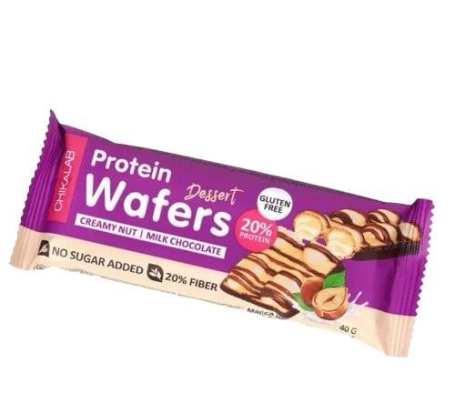 شيكي لاب بروتين ويفر حلوي كريمة المكسرات 40 جرام