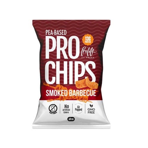 برولايف - برو شيبس بنكهة الباربكيو المدخن، 60 جم