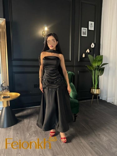 فستان اسود ستان