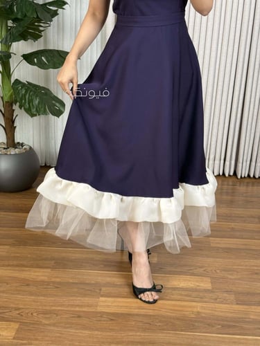 فستان موف ناعم ينلبس بطريقتين