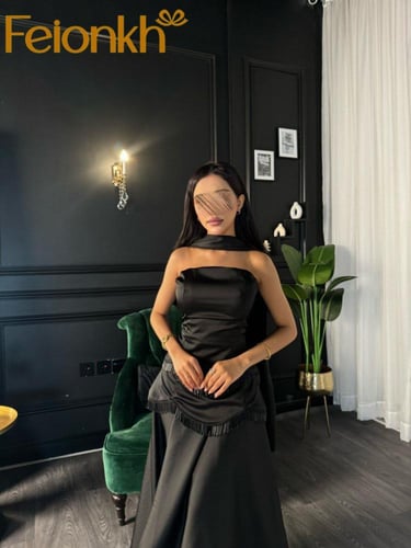 فستان اسود ستان