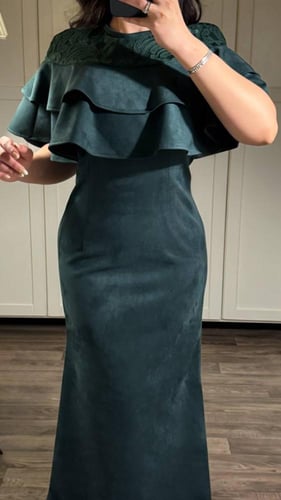 فستان زيتي راقي